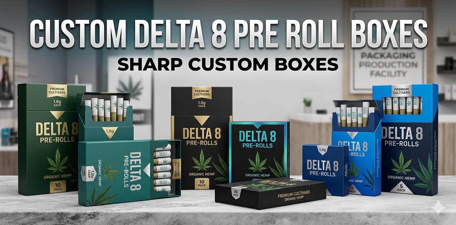 Custom Delta 8 Pre Roll Boxes