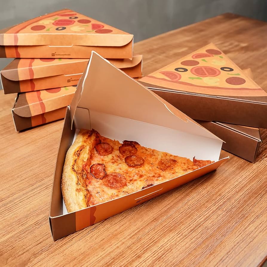Custom pizza slice boxes