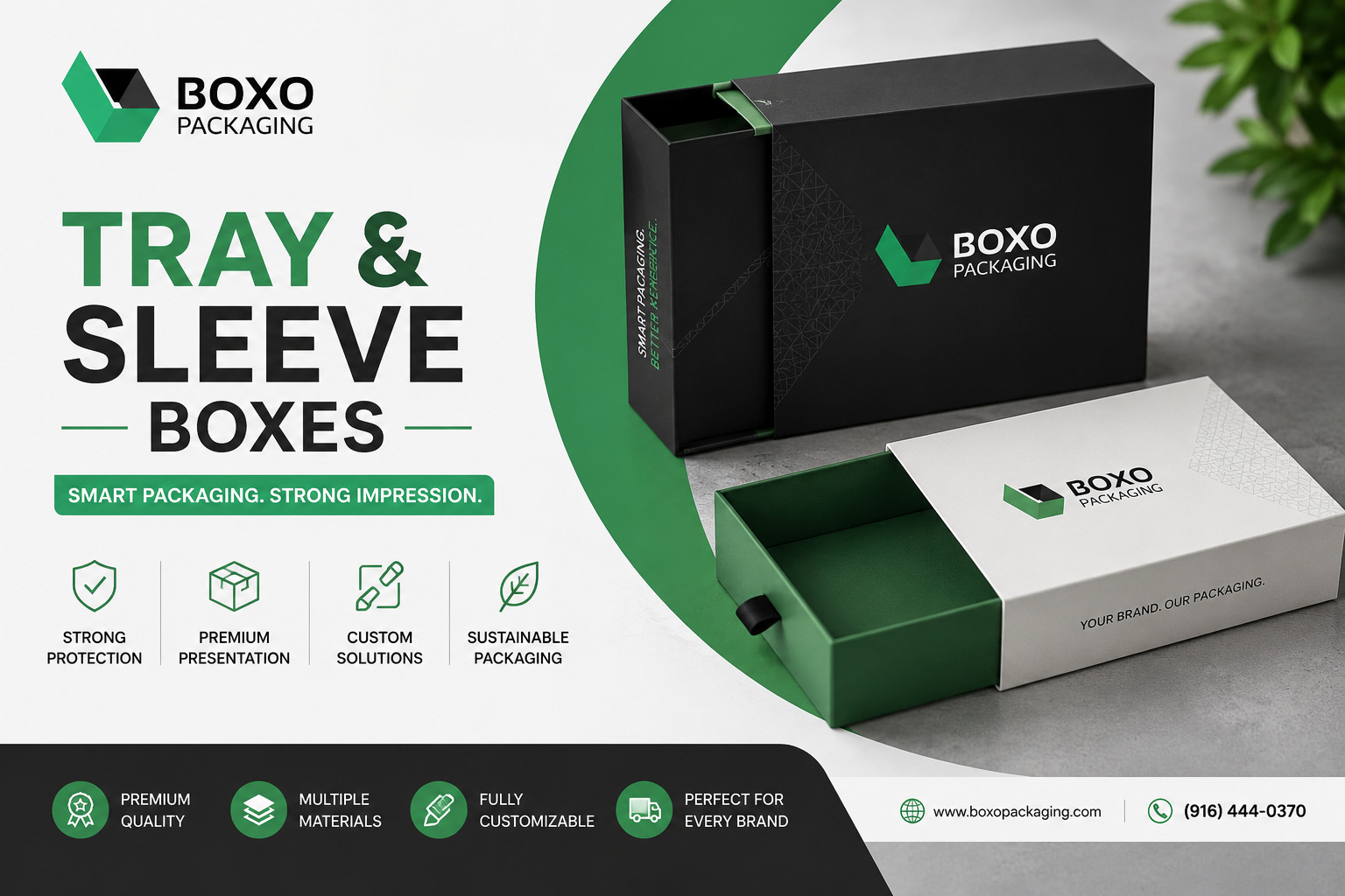 Tray and sleeve Boxes