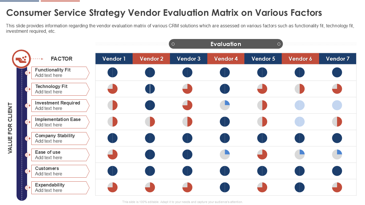 vendor comparison matrix