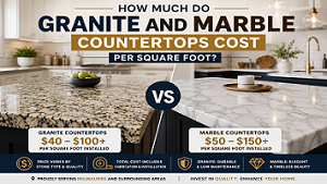 Granite vs marble countertop comparison