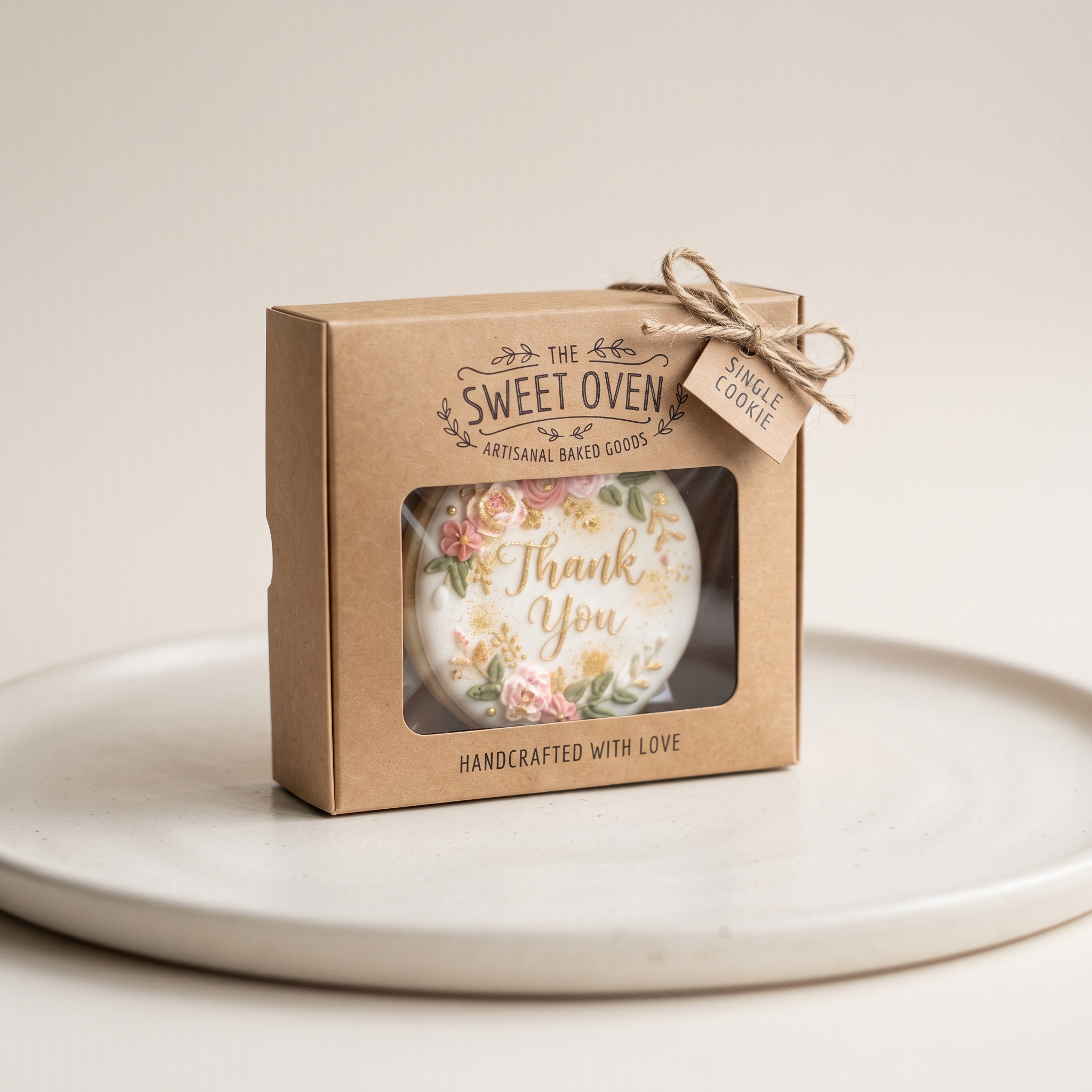 custom single cookie box with window