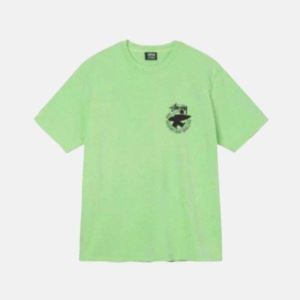 Stussy Beach Roots Pigment Dyed Green Tee