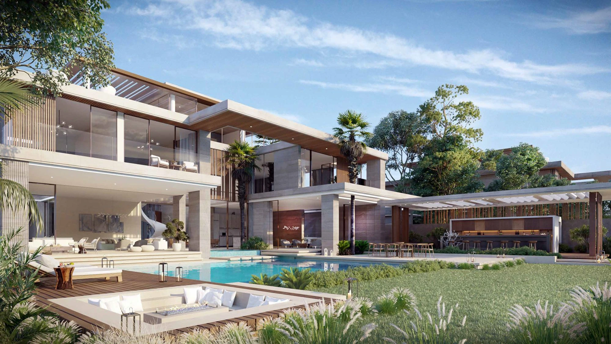 Forest and park view in Ghaf wood dubai