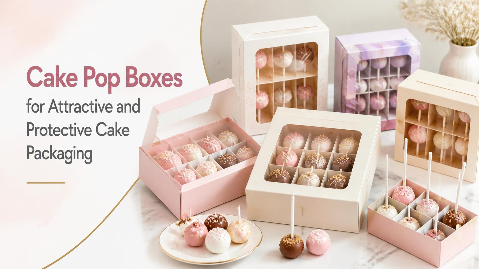 Cake Pop Boxes for Attractive and Protective Cake Packaging