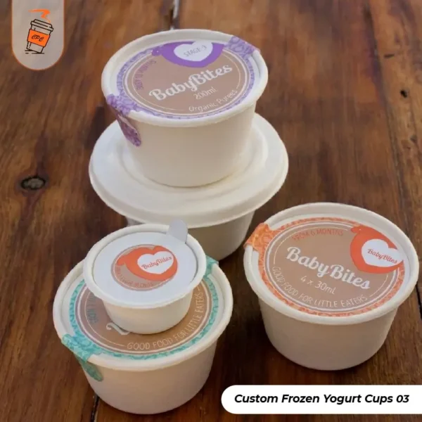 Custom Frozen Yogurt Cups
