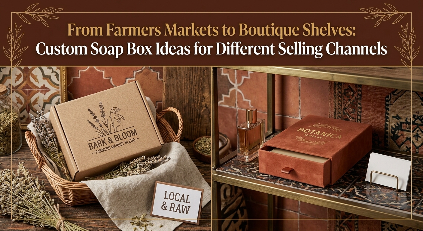 Custom soap boxes designed for farmers markets